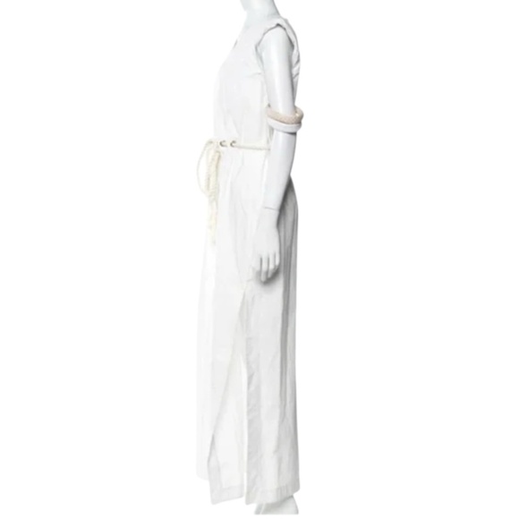 Rosie Assoulin White Tie Front Maxi Dress - Picture 2 of 3